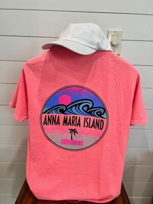 Neon Sunset Waves Short Sleeve